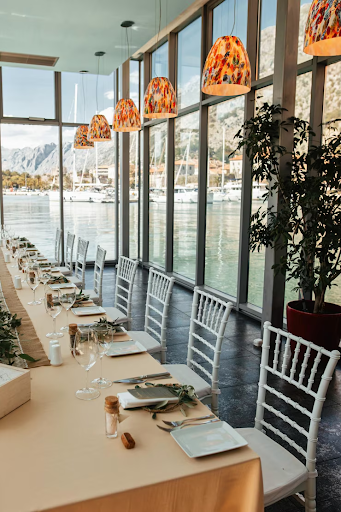 A waterfront restaurant