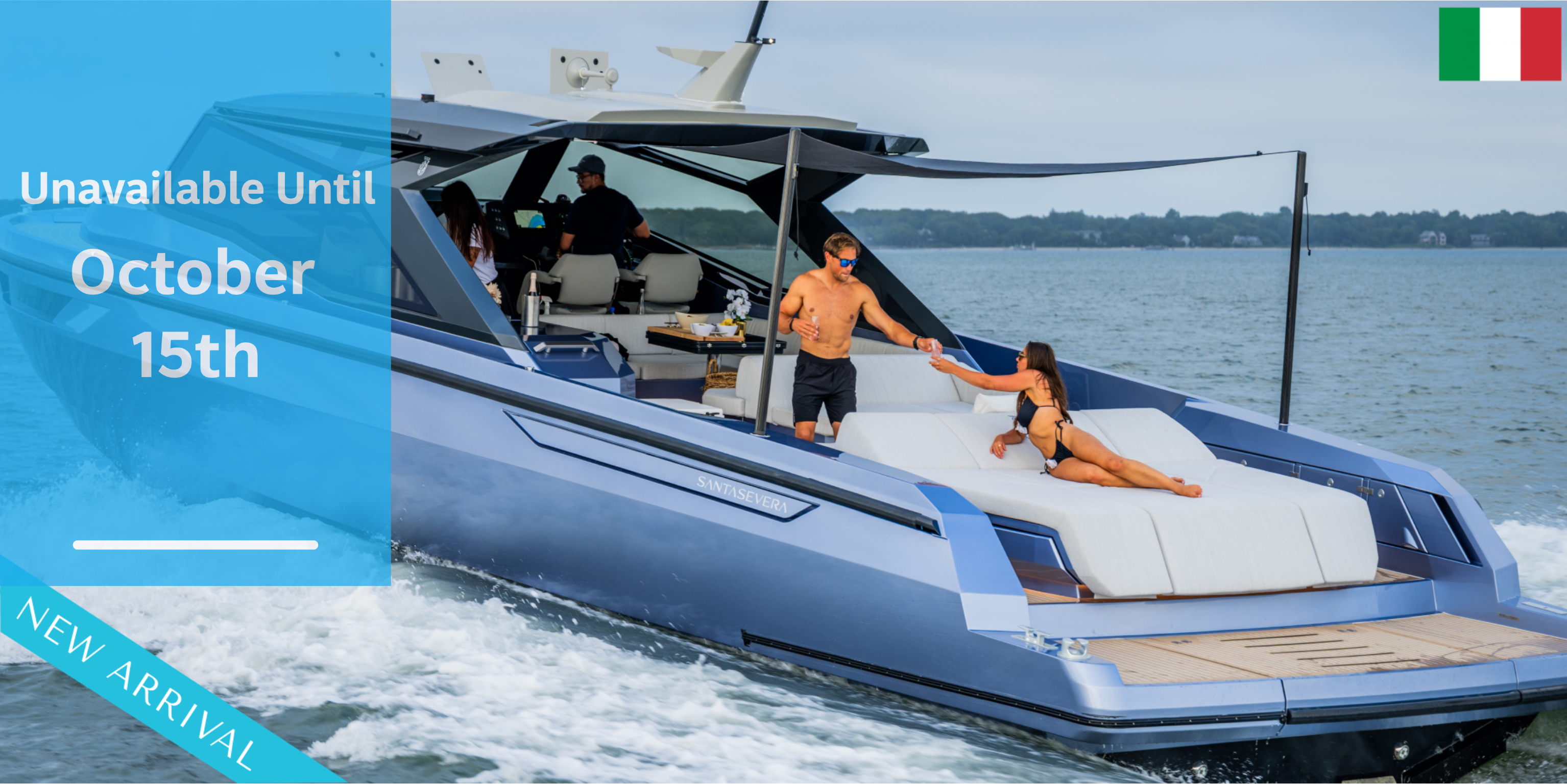 52' 2026 Santasevera Luxury Yacht + Seabob - Delray Image 1