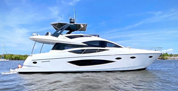 75 Flybridge Yacht Feature- Delray Beach Boat Rental